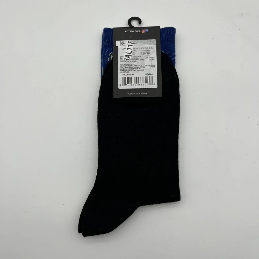 Hot Sox Socks Womens 9-11 Blue Starry Night Famous Artist Series Crew